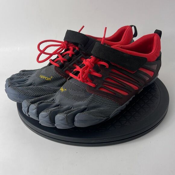 Vibram Five Finger V-Train Gray/Res Minimalist Shoes 18M6602 Men’s Size 12 - Picture 1 of 13